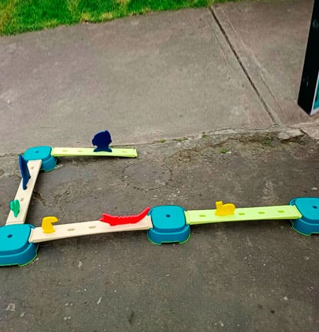 Pista de equilibrio para bebes